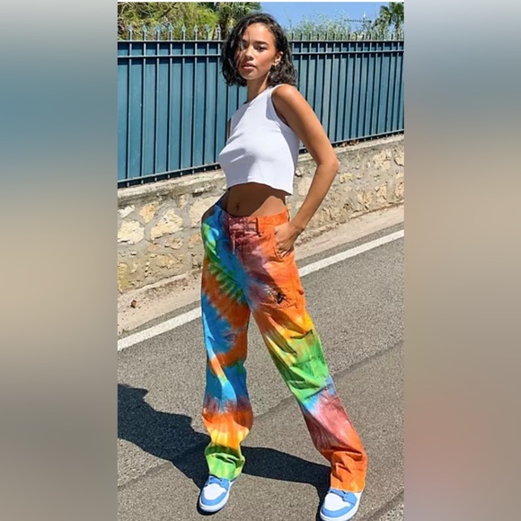 O'Mighty Multicolor Tie-Dye Pants - Picture 1 of 8